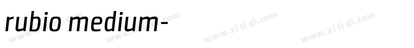 rubio medium字体转换